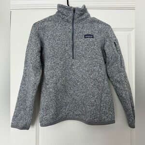 Patagonia Women’s Quarter Zip in Heather Gray
